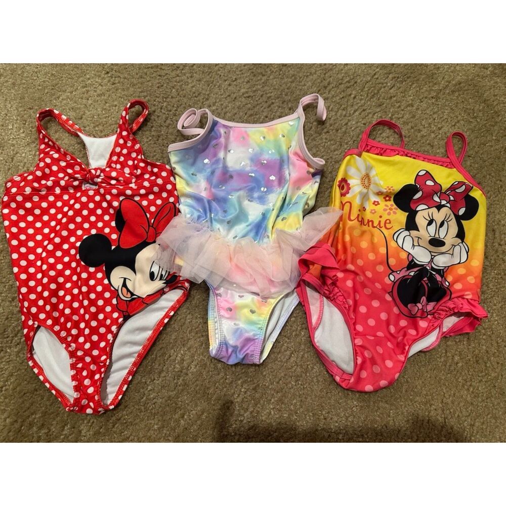 Bundle of Disney Minnie Mouse & Wonder Nation Swimsuit Size 4/5